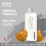 GiMi 8500 Disposable 5% VIRGINIA TOBACCO