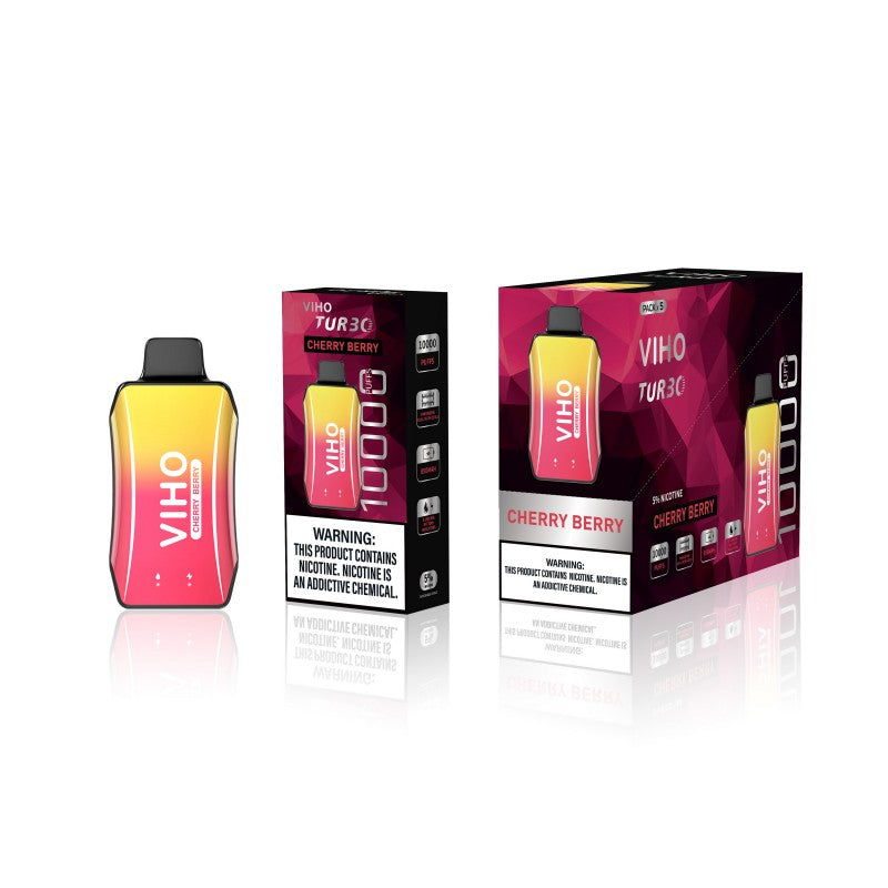 VIHO Turbo 10K Disposable Cherry Berry iDrip E Juice