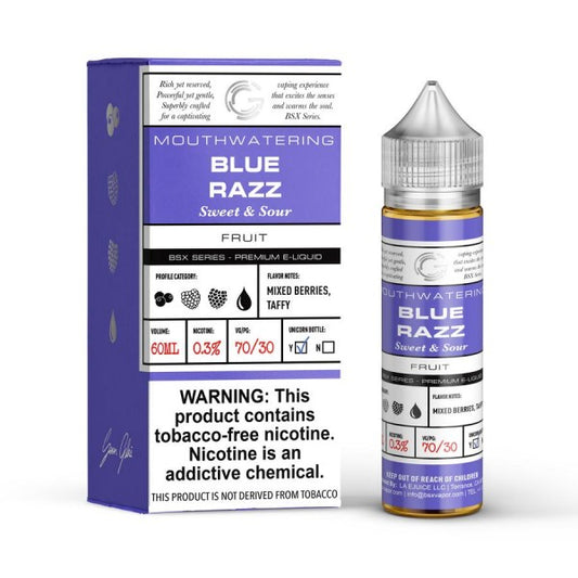 Glas BSX Series Synthetic - Blue Razz 60mL