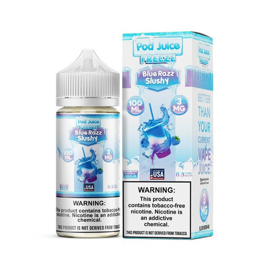 Pod Juice Synthetic - Blue Razz Slushy Freeze 100mL